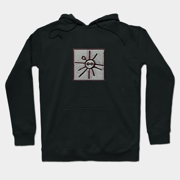 Taino Sun Symbol Rock Art Hoodie by SoLunAgua